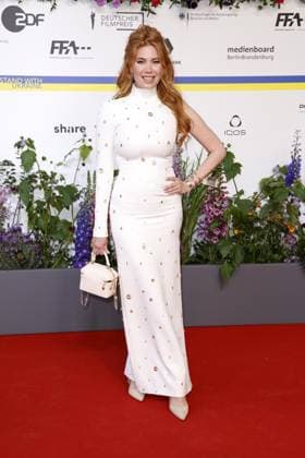 Palina Rojinski bei der Ankunft zur Verleihung Deutscher Filmpreis am 12.05.2023 in Berlin Deutscher Filmpreis 2023 in Berlin - Ankunft Roter Teppich