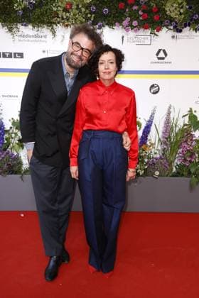 Maria Schrader und Jan Schomburg bei der Ankunft zur Verleihung Deutscher Filmpreis am 12.05.2023 in Berlin Deutscher Filmpreis 2023 in Berlin - Ankunft Roter Teppich