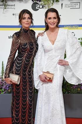 Gerit Kling, Anja Kling bei der Ankunft auf dem Roten Teppich zum DEUTSCHER FILMPREIS 2023 im Theater am Potsdamer Platz in Berlin am 12.05.2023