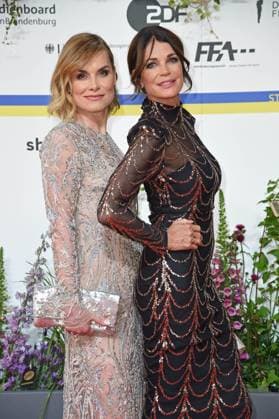 Andrea Lüdke, Gerit Kling bei der Ankunft auf dem Roten Teppich zum DEUTSCHER FILMPREIS 2023 im Theater am Potsdamer Platz in Berlin am 12.05.2023