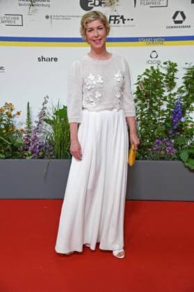 Brigitte Zeh bei der Ankunft auf dem Roten Teppich zum DEUTSCHER FILMPREIS 2023 im Theater am Potsdamer Platz in Berlin am 12.05.2023