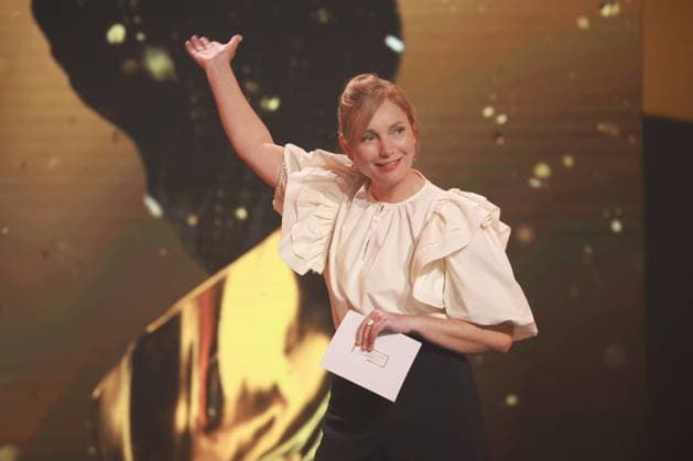 Deutscher Filmpreis 2023 Nadja Uhl Laudatorin BESUCHERSTÄRKSTER FILM bei der Verleihung der Lola - Deutscher Filmpreis 2023 im Theater am Potsdamer Platz in Berlin 12.05.2023 Copyright: xEventpressx