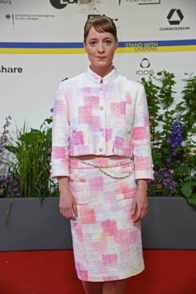 Leonie Benesch bei der Ankunft auf dem Roten Teppich zum DEUTSCHER FILMPREIS 2023 im Theater am Potsdamer Platz in Berlin am 12.05.2023