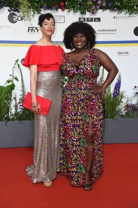 Celina Bostic, Thelma Buabeng bei der Ankunft auf dem Roten Teppich zum DEUTSCHER FILMPREIS 2023 im Theater am Potsdamer Platz in Berlin am 12.05.2023