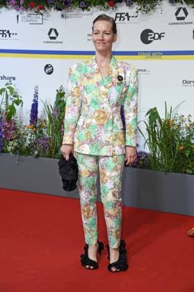 Sandra Hueller bei der Ankunft auf dem Roten Teppich zum DEUTSCHER FILMPREIS 2023 im Theater am Potsdamer Platz in Berlin am 12.05.2023 *** Sandra Hueller arriving on the red carpet for the GERMAN FILM AWARD 2023 at the Theater am Potsdamer Platz in Berlin on 12 05 2023