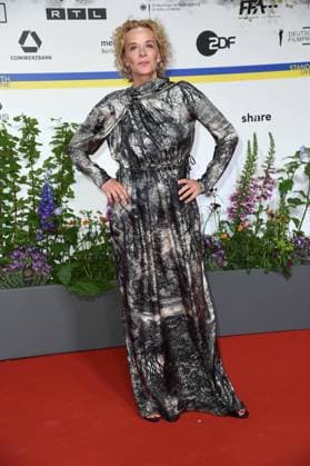 Katja Riemann bei der Ankunft auf dem Roten Teppich zum DEUTSCHER FILMPREIS 2023 im Theater am Potsdamer Platz in Berlin am 12.05.2023 *** Katja Riemann arriving on the red carpet for the GERMAN FILM AWARD 2023 at the Theater am Potsdamer Platz in Berlin on 12 05 2023