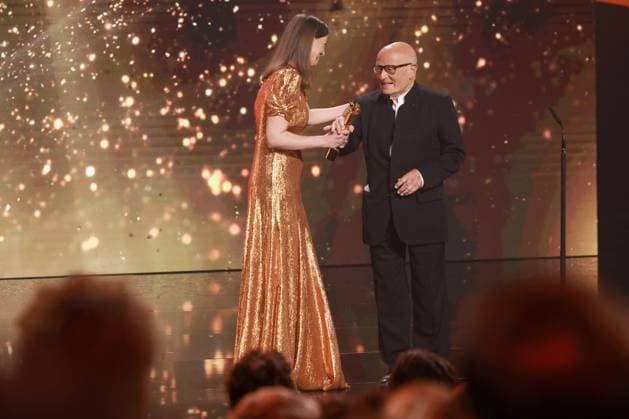Deutscher Filmpreis 2023 Volker Schlöndorff Preisträger EHRENPREIS Übergabe Lola: Alexandra Maria Lara bei der Verleihung der Lola - Deutscher Filmpreis 2023 im Theater am Potsdamer Platz in Berlin 12.05.2023 Copyright: xEventpressx