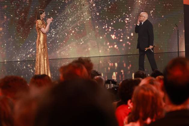 Deutscher Filmpreis 2023 Volker Schlöndorff Preisträger EHRENPREIS Übergabe Lola: Alexandra Maria Lara bei der Verleihung der Lola - Deutscher Filmpreis 2023 im Theater am Potsdamer Platz in Berlin 12.05.2023 Copyright: xEventpressx