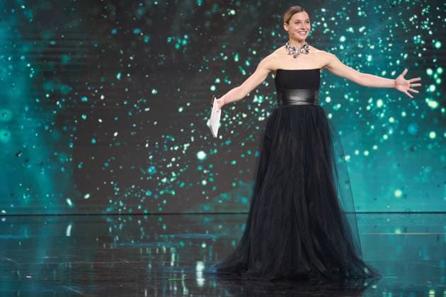 Deutscher Filmpreis 2023 Svenja Jung Laudatorin BESTE VISUELLE EFFEKTE bei der Verleihung der Lola - Deutscher Filmpreis 2023 im Theater am Potsdamer Platz in Berlin 12.05.2023 Copyright: xEventpressx
