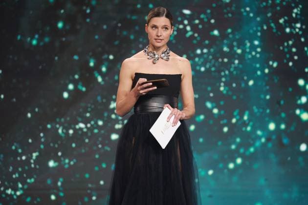 Deutscher Filmpreis 2023 Svenja Jung Laudatorin BESTE VISUELLE EFFEKTE bei der Verleihung der Lola - Deutscher Filmpreis 2023 im Theater am Potsdamer Platz in Berlin 12.05.2023 Copyright: xEventpressx