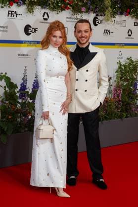 Event - Deutscher Filmpreis 2023 Palina Rojinski und Riccardo Simonetti beim 73. Deutschen Filmpreis im Theater am Potsdamerplatz am 12.05.2023 in Berlin. Copyright: xEventpressxKochanx