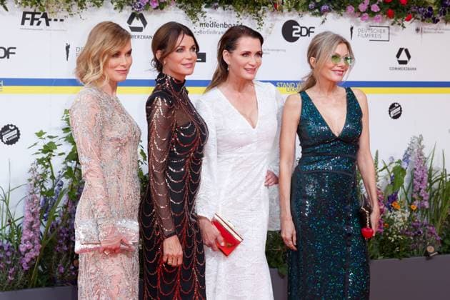 Event - Deutscher Filmpreis 2023 Andrea Lüdke, Gerit Kling, Anja Kling und Ursula Karven beim 73. Deutschen Filmpreis im Theater am Potsdamerplatz am 12.05.2023 in Berlin. Copyright: xEventpressxKochanx