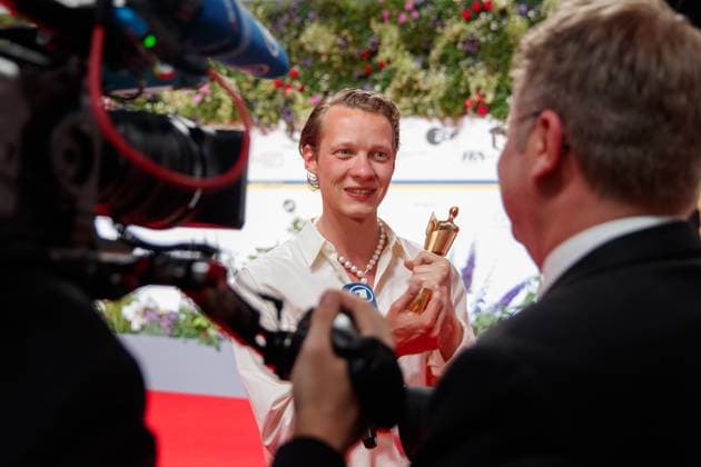 Entertainment Bilder des Tages Event - Deutscher Filmpreis 2023 Felix Kammerer beim 73. Deutschen Filmpreis im Theater am Potsdamerplatz am 12.05.2023 in Berlin. Copyright: xEventpressxKochanx