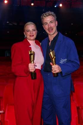 Event - Deutscher Filmpreis 2023 Jördis Triebel und Albrecht Schuch beim 73. Deutschen Filmpreis im Theater am Potsdamerplatz am 12.05.2023 in Berlin. Copyright: xEventpressxKochanx