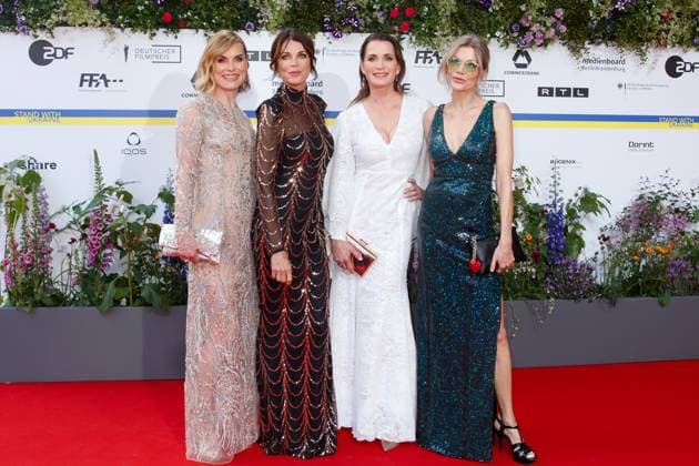Event - Deutscher Filmpreis 2023 Andrea Lüdke, Gerit Kling, Anja Kling und Ursula Karven beim 73. Deutschen Filmpreis im Theater am Potsdamerplatz am 12.05.2023 in Berlin. Copyright: xEventpressxKochanx