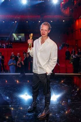 Event - Deutscher Filmpreis 2023 Felix Kammerer beim 73. Deutschen Filmpreis im Theater am Potsdamerplatz am 12.05.2023 in Berlin. Copyright: xEventpressxKochanx