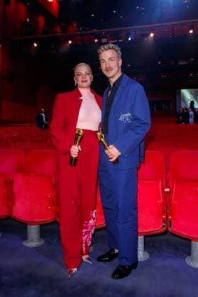 Event - Deutscher Filmpreis 2023 Jördis Triebel und Albrecht Schuch beim 73. Deutschen Filmpreis im Theater am Potsdamerplatz am 12.05.2023 in Berlin. Copyright: xEventpressxKochanx