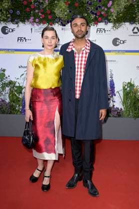 Christiane Paul und Langston Uibel bei der 73. Verleihung des Deutschen Filmpreises 2023 im Theater am Potsdamer Platz. Berlin, 12.05.2023