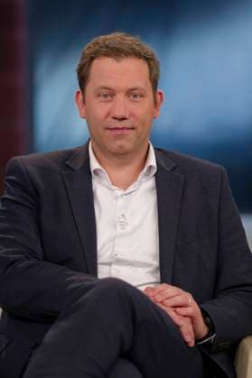 Lars Klingbeil bei Anne Will 2023-05-14 - Deutschland, Berlin - Lars Klingbeil (SPD), Parteivorsitzender, zu Gast bei Anne Will im Ersten. Thema der ARD-Politiktalkrunde: Hoher Anspruch, harte Wirklichkeit - hat die Ampel Lösungen für die aktuellen Krisen?