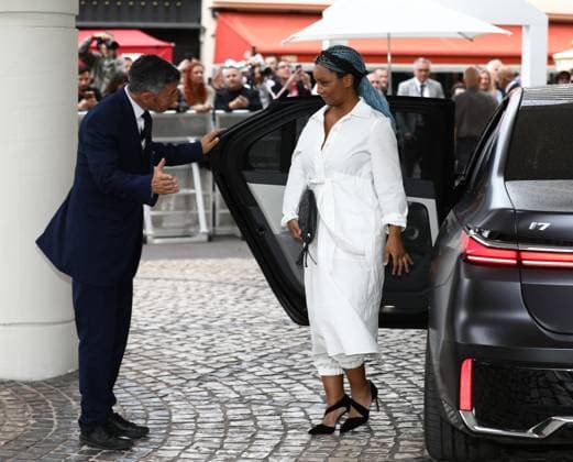 May 15, 2023, Cannes, CoÂ te d Azur, France: Zambian filmmaker RUNGANO NYONI arrives for the Dinner of the Jury Members on the eve of Opening Ceremony of the 76th annual Cannes Film Festival in Cannes, France Cannes France - ZUMAc179 20230515_zep_c179_037 Copyright: xMickaelxChavetx