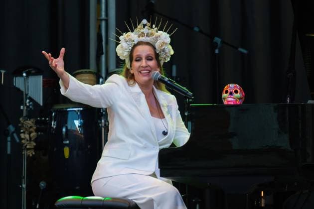 Entertainment Themen der Woche KW20 Entertainment Bilder des Tages May 15, 2023, Madrid, Spain: Singer Maria Toledo performs during the San Isidro festival in the Plaza Mayor in Madrid. Madrid Spain - ZUMAs197 20230515_zaa_s197_270 Copyright: xAtilanoxGarciax