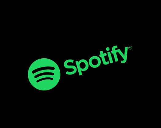 Spotify, gedrehtes Logo, Schwarzer Hintergrund Copyright: imageBROKER/LogoxFactory iblmwf08366221.jpg