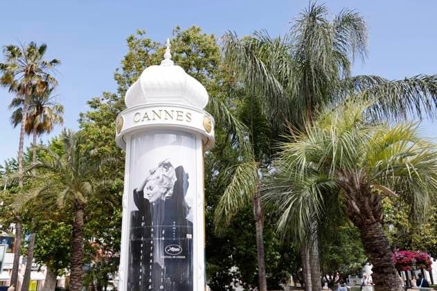 Festival-Plakat einen Tag vor der Eröffnung Festival de Cannes 2023 76. Internationale Filmfestspiele von Cannes. Cannes, 15.05.2023