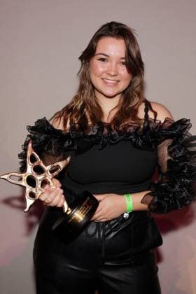 Joya Marleen Prix Walo 2023 Sängerin Joya Marleen gewinnt den Prix Walo in der Kategorie Newcomer. Verleihung des 47. Prix Walo für die Jahre 2020-2022 am 14.05.2023 in den SRF Fernsehstudios Zürich, Schweiz.