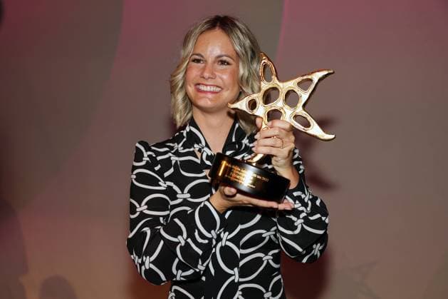 Fabienne Gyr Prix Walo 2023 SRF-Moderatorin Fabienne Gyr gewinnt den Prix Walo in der Kategorie Publikumsliebling. Verleihung des 47. Prix Walo für die Jahre 2020-2022 am 14.05.2023 in den SRF Fernsehstudios Zürich, Schweiz.