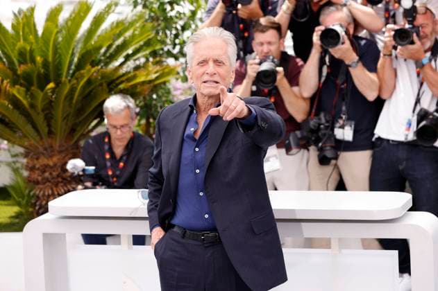 Internationale Filmfestspiele von Cannes - Photocall zur Goldenen Ehrenpalme für Michael Douglas Michael Douglas beim Photocall anlässlich der Verleihung der Goldenen Ehrenpalme für sein Lebenswerk auf dem Festival de Cannes 2023 76. Internationale Filmfestspiele von Cannes am Palais des Festivals. Cannes, 16.05.2023
