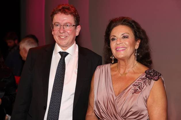 47. Prix Walo 2023 Bundesrat Albert Rösti mit Monika Kaelin. Verleihung des 47. Prix Walo für die Jahre 2020-2022 am 14.05.2023 in den SRF Fernsehstudios Zürich, Schweiz.