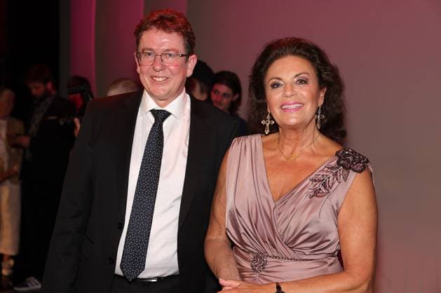 47. Prix Walo 2023 Bundesrat Albert Rösti mit Monika Kaelin. Verleihung des 47. Prix Walo für die Jahre 2020-2022 am 14.05.2023 in den SRF Fernsehstudios Zürich, Schweiz.