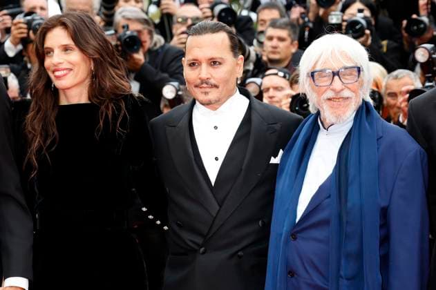 Internationale Filmfestspiele von Cannes, Eröffnung Maiwenn, Johnny Depp und Pierre Richard bei der Opening Ceremony mit der Premiere des Kinofilms Jeanne du Barry auf dem Festival de Cannes 2023 76. Internationale Filmfestspiele von Cannes im Palais des Festivals. Cannes, 16.05.2023