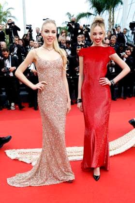Prinzessin Maria Carolina de Bourbon des Deux Siciles und Prinzessin Maria Chiara de Bourbon des Deux Siciles bei der Opening Ceremony mit der Premiere des Kinofilms Jeanne du Barry auf dem Festival de Cannes 2023 76. Internationale Filmfestspiele von Cannes im Palais des Festivals. Cannes, 16.05.2023