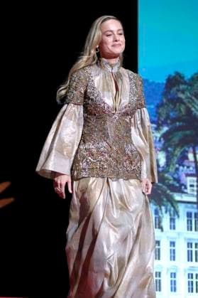 Brie Larson bei der Opening Ceremony mit der Verleihung der Goldenen Palme für das Lebenswerk an Michael Douglas auf dem Festival de Cannes 2023 76. Internationale Filmfestspiele von Cannes im Palais des Festivals. Cannes, 16.05.2023