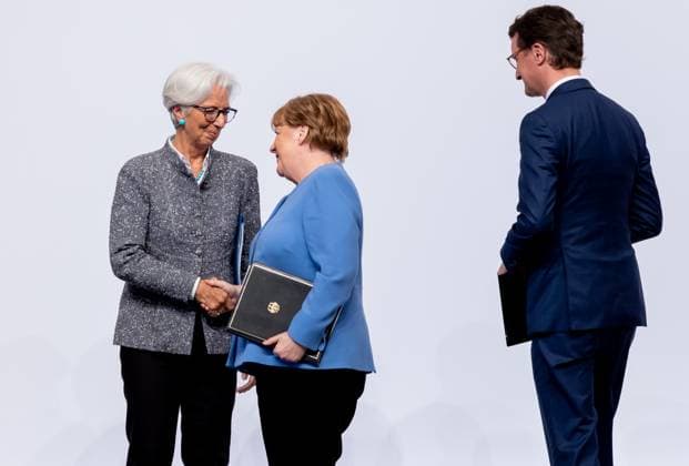 Verleihung Staatspreis an Angela Merkel Bundeskanzlerin a.D. Angela Merkel wird am Dienstag den 16.05.2023 mit dem Staatspreis NRW geehrt. Überreicht durch Christine Lagarde und Ministerpräsident Hendrik Wüst. Köln Nordrhein-Westfalen Germany