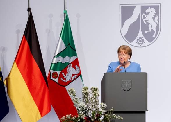Verleihung Staatspreis an Angela Merkel Bundeskanzlerin a.D. Angela Merkel wird am Dienstag den 16.05.2023 mit dem Staatspreis NRW geehrt. Überreicht durch Christine Lagarde und Ministerpräsident Hendrik Wüst. Köln Nordrhein-Westfalen Germany