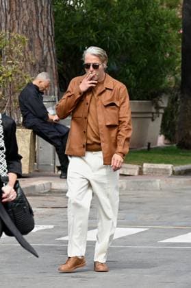 76th Cannes Film Festival 2023, celebrity sighting, Mads Mikkelsen and wife Hanne Jacobsen on the Croisette  Copyright: xSimonexComix xipa-agency.netx xPoolxPhotoxEventsx01x IPA_IPA37990890