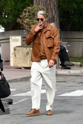 76th Cannes Film Festival 2023, celebrity sighting, Mads Mikkelsen and wife Hanne Jacobsen on the Croisette  Copyright: xSimonexComix xipa-agency.netx xPoolxPhotoxEventsx01x IPA_IPA37990892