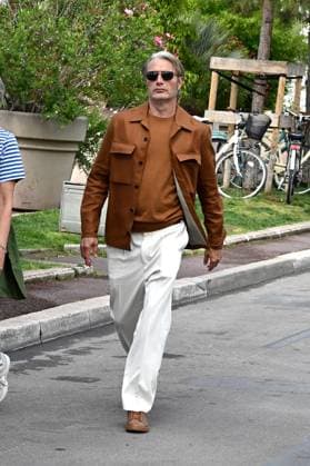 76th Cannes Film Festival 2023, celebrity sighting, Mads Mikkelsen and wife Hanne Jacobsen on the Croisette  Copyright: xSimonexComix xipa-agency.netx xPoolxPhotoxEventsx01x IPA_IPA37990899