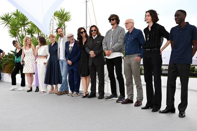 76th Cannes Film Festival 2023, Photocall Film Jeanne Du Barry. Pictured Maiwenn, Johnny Depp and cast  Copyright: xSimonexComix xipa-agency.netx xPoolxPhotoxEventsx01x IPA_IPA37994037