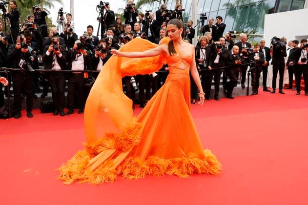 Sara Sampaio bei der Premiere des Kinofilms Monster Kaibutsu auf dem Festival de Cannes 2023 76. Internationale Filmfestspiele von Cannes im Palais des Festivals. Cannes, 17.05.2023