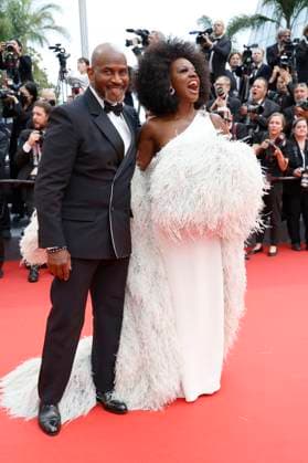 Julius Tennon mit Ehefrau Viola Davis bei der Premiere des Kinofilms Monster Kaibutsu auf dem Festival de Cannes 2023 76. Internationale Filmfestspiele von Cannes im Palais des Festivals. Cannes, 17.05.2023