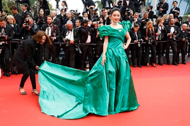 Gao Ye bei der Premiere des Kinofilms Monster Kaibutsu auf dem Festival de Cannes 2023 76. Internationale Filmfestspiele von Cannes im Palais des Festivals. Cannes, 17.05.2023