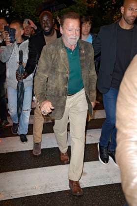 Arnold Schwarzenegger bei der Ankunft zur BMW Party im Hotel Martinez auf dem Festival de Cannes 2023 76. Internationale Filmfestspiele von Cannes. Cannes, 17.05.2023