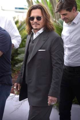 Johnny Depp attends the Jeanne du Barry photocall at the 76th annual Cannes film festival at Palais des Festivals on Wednesday, May 17, 2023 in Cannes, France.  CAN20230517220 RoccoxSpaziani