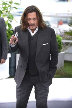 Johnny Depp attends the Jeanne du Barry photocall at the 76th annual Cannes film festival at Palais des Festivals on Wednesday, May 17, 2023 in Cannes, France.  CAN20230517223 RoccoxSpaziani
