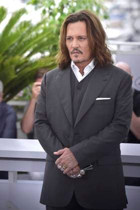 Johnny Depp attends the Jeanne du Barry photocall at the 76th annual Cannes film festival at Palais des Festivals on Wednesday, May 17, 2023 in Cannes, France.  CAN20230517232 RoccoxSpaziani