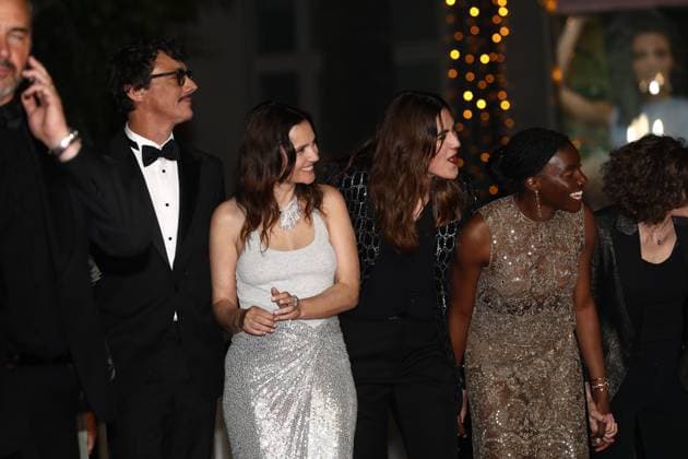 May 17, 2023, Cannes, Cote d Azur, France: Homecoming cast and crew with CEDRIC APPIETTO, VIRGINIE LEDOYEN, SUZY BEMBA and CATHERINE CORSINI attend the screening of Homecoming during the 76th Annual Cannes Film Festival at Palais des Festivals on May 17, 2023 in Cannes, France Cannes France - ZUMAc179 20230517_zep_c179_195 Copyright: xMickaelxChavetx