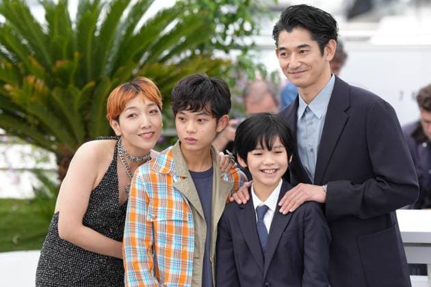 Sakura AndÅ - Kurokawa Soya - Hinata Hiiragi - Eita Nagayama CELEBRITES : 76 eme festival de Cannes - Photocall du film Monster - Cannes - 18 05 2023 NorbertScanella Panoramic 